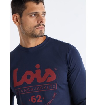 Lois Jeans Granatowa koszulka Bayley