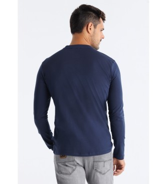 Lois Jeans Granatowa koszulka Bayley