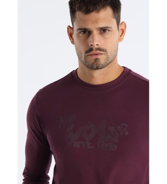Lois Jeans T-shirt Hugo Teo bordowy