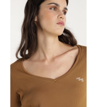 Lois Jeans Camiseta Sydra Kaia marrn