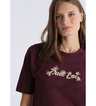 Lois Jeans Camiseta Helena granate