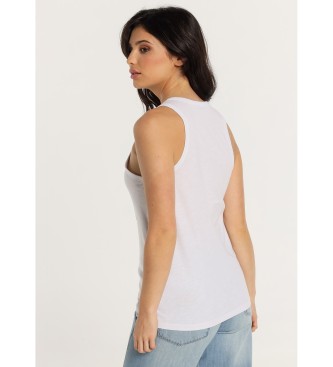 Lois Jeans Plavalna majica z belo grafiko