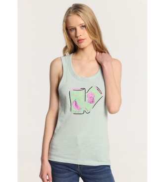 Lois Jeans Fresh Mint can grafisk badt-shirt