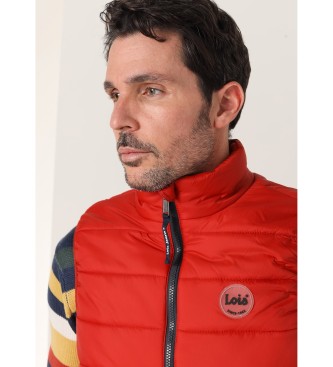 Lois Jeans Gilet imbottito rosso chiaro