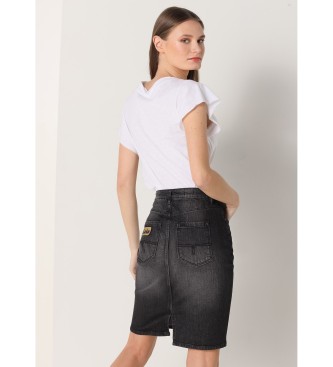 Lois Jeans Jeansowa spódnica jeansowa czarna