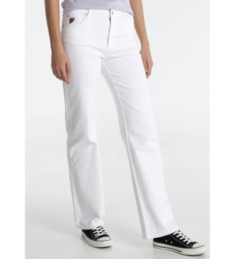 Lois Jeans Kavbojke ravnega kroja bele barve