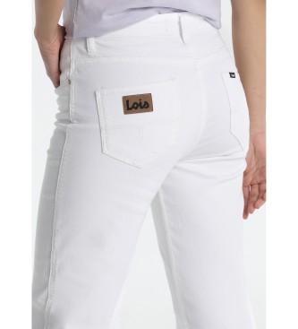 Lois Jeans Kavbojke ravnega kroja bele barve