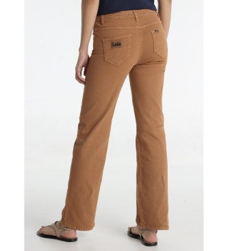 Lois Jeans Ravne kavbojke rjave barve