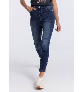 Lois Jeans Jeans | Medium Box - Marinha de Cintura Alta skinny ankle