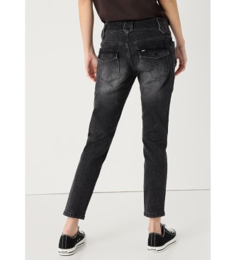 Lois Jeans Calas de ganga com bolsos tecido trutemp 365 preto