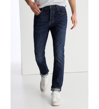 Lois Jeans Calas de ganga com vinco azul-marinho