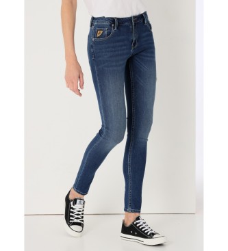 Lois Jeans Doppelt stonewashed blaue Skinny Jeans