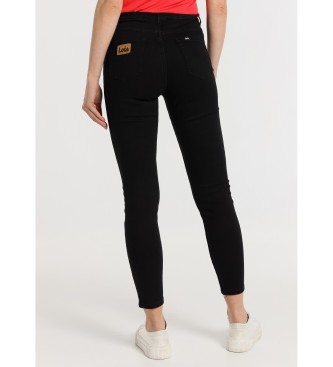 Lois Jeans Jeans HighWaist Skinny ankle - Medium Waist Ultra black