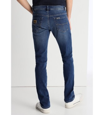 Lois Jeans Calas de ganga com lavagem dupla azul pedra