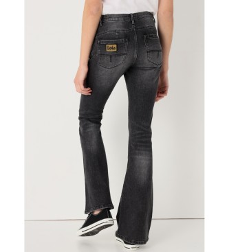 Lois Jeans Calas de ganga lavadas em tecido trutemp 365 preto