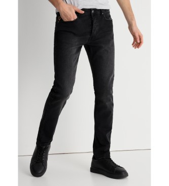 Lois Jeans Slim washed jeans svart 