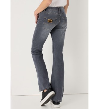 Lois Jeans Calas de ganga cinzentas de lavagem mdia