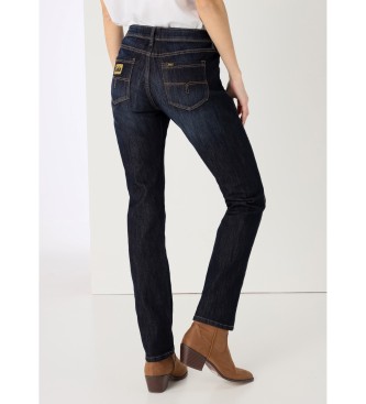 Lois Jeans Granatowe dżinsy bi-stretch rinse Ocean