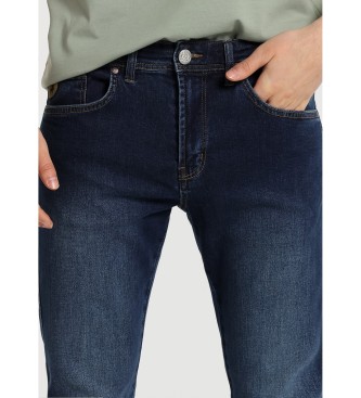 Lois Jeans Regular Jeans - Taille moyenne, cinq poches, bleu marine