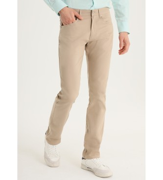 Lois Jeans Jeans regular - Medium rise five pocket beige
