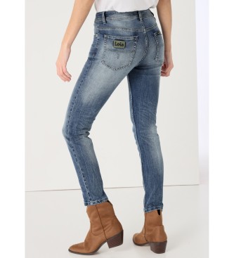 Lois Jeans Blue medium wash ripped jeans