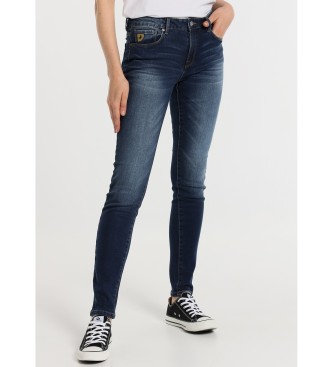 Lois Jeans Jeans skinny: vita corta blu scuro