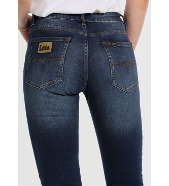 Lois Jeans Skinny Jeans - Navy Short Jeans