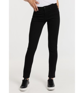 Lois Jeans Skinny Jeans - Ultrakorta shorts Svart 