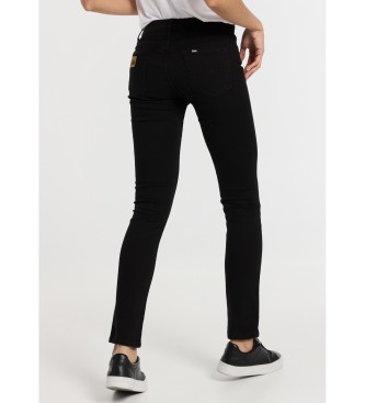 Lois Jeans Jeans skinny - Vita corta ultra nera 