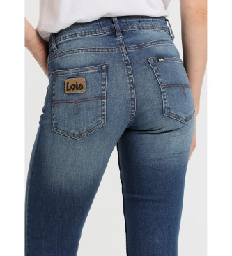 Lois Jeans Dżinsy skinny za kostkę - Krótkie granatowe