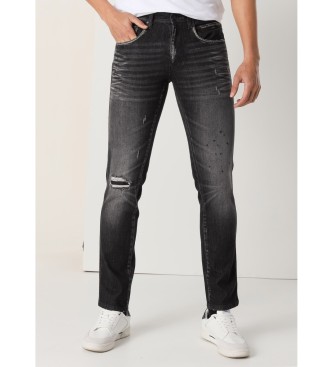 Lois Jeans Slim jeans - medium talje Damage sort