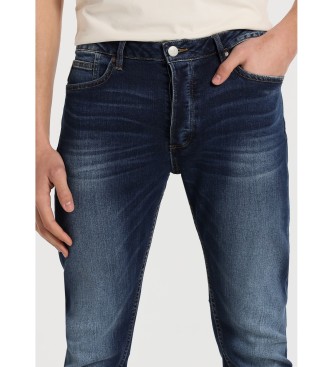 Lois Jeans Jeans slim - Tiro medio lavado medio marino