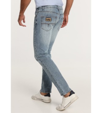 Lois Jeans Slim Jeans - Medium vasket medium talje | Strrelse i tommer bl