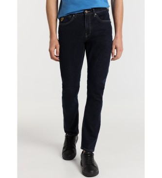 Lois Jeans Jeans slim - Mid-Rise-Jeans - navy rinse Stoff