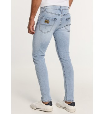 Lois Jeans Jeans slim bleach - Coupe moyenne et lgre - Taille en pouces bleu