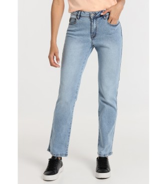 Lois Jeans Jeans straight - Tiro corto towel | Tallaje en Pulgadas azul