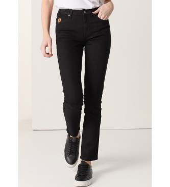 Lois Jeans Czarne jeansy skinny z niskim stanem