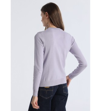 Lois Jeans Fliederfarbener Martina-Pullover