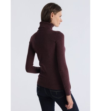 Lois Jeans Bordowy sweter Marily