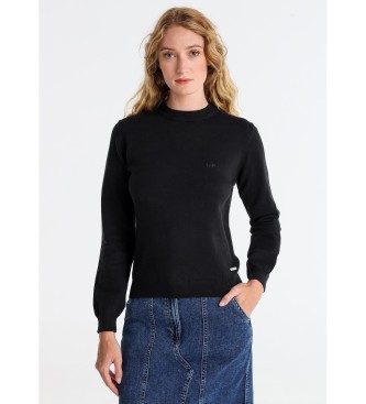 Lois Jeans Pull basique avec logo noir