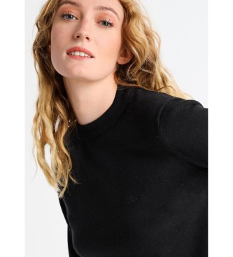 Lois Jeans Maglione basic nero con logo