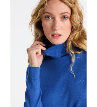 Lois Jeans Basic-Pullover mit blauem Logo