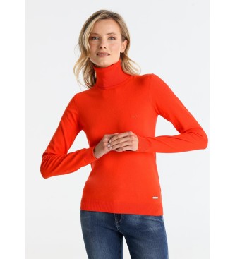 Lois Jeans Camisola bsica com logtipo vermelho