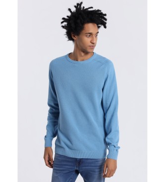 Lois Jeans Blue box-collared jumper 