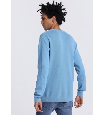 Lois Jeans Bl sweater med krave 