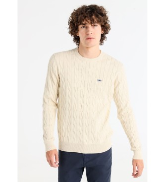 Lois Jeans Jersey punto cable beige