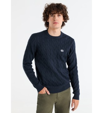 Lois Jeans Pull tricot en tricot cbl marine