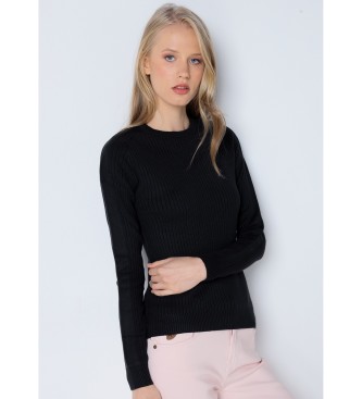 Lois Jeans Slim Fitted Pullover czarny Canalé