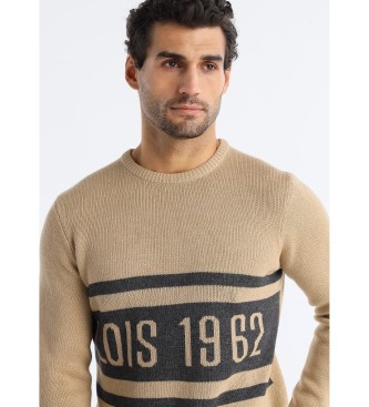 Lois Jeans Mauro Romeo bruine trui