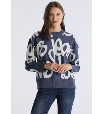 Lois Jeans Atenea Eya pulover modre barve